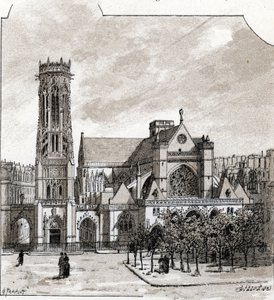 Uitzicht op de kerk van Saint Germain l