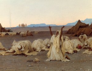 Avondgebed in de Sahara (detail)