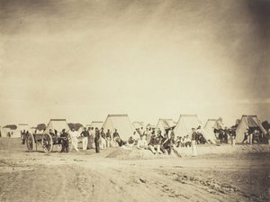 Artilleriekamp, Camp de Châlons door Gustave Le Gray