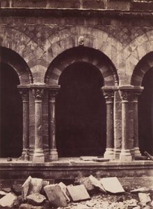 Kathedraal van Notre-Dame, Detail van de Klooster Arcade, Le Puy door Gustave Le Gray