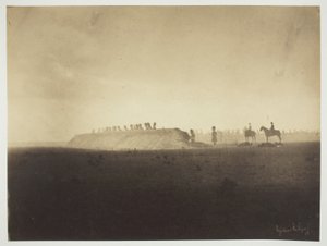 Chalons Kamp: Manoeuvres op 3 oktober (Camp de Châlons: manoeuvres du 3 octobre) door Gustave Le Gray