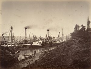 Fête de S. A. Ismaïl Pacha aan boord van de boten van LL. A A. de prinsen, januari 1867, 1867