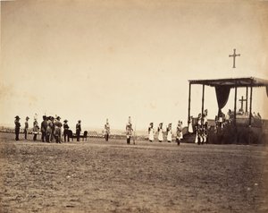 La Messe au Camp de Châlons door Gustave Le Gray