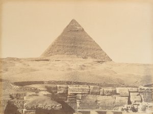 Piramides van Gizeh door Gustave Le Gray