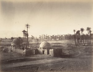 Uitzicht op de Vlakte van Thebe genomen vanaf de tempel van Karnak, 1867 door Gustave Le Gray