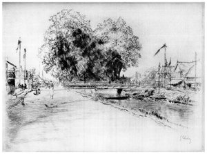 Kanaal in Troyes, ca. 1880-1930, 1924