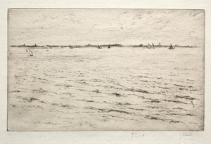 L. Th. de la Ris gezien vanaf de Pallice door Gustave Leheutre