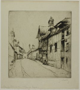 De Kleine Kloosterstraat, Troyes door Gustave Leheutre