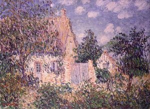 Cottage in St. Cyr du Vaudreuil door Gustave Loiseau