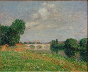 Pont Perronet in Nantes door Gustave Loiseau