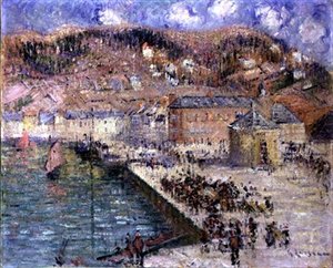 De Vismarkt door Gustave Loiseau