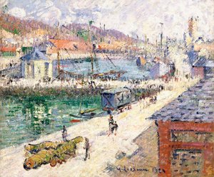 De haven van Fécamp, 1924