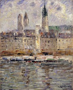 Uitzicht op Rouen, 1927