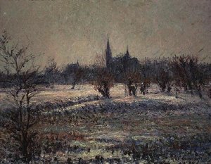 Witte vorst door Gustave Loiseau