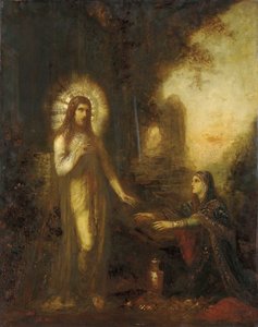 Christus en Maria Magdalena door Gustave Moreau