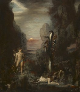 Hercules en de Lernaeaanse Hydra, 1875-76 door Gustave Moreau