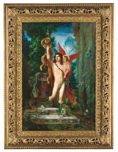 Jason en Eros, 1890-91 door Gustave Moreau