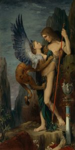 Oedipus en de Sfinx, 1864