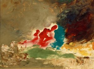 Zonder Titel (Kleurschets) door Gustave Moreau