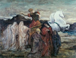 Phaëton en drie vrouwen. Mythologische scène