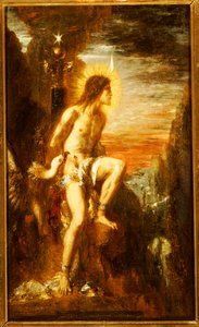 Prometheus gebonden door Gustave Moreau