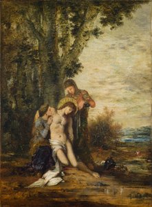 De gemartelde heilige Sebastiaan door Gustave Moreau