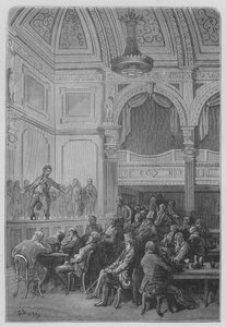 Café-Concert door Gustave after Dore
