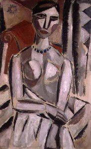 Portret van een vrouw door Gustave de Smet