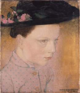 Boerenmeisje door Gustave Van de Woestyne