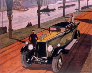 Poster reclame voor Armstrong Siddeley auto