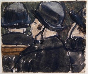 Hoeden met Linten door Gwen John