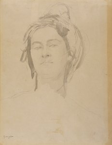Hoofd van een Jonge Vrouw door Gwen John