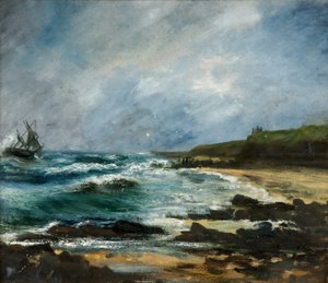 Wrak van de Russische kotter Julerneck bij Marsden Cliffs