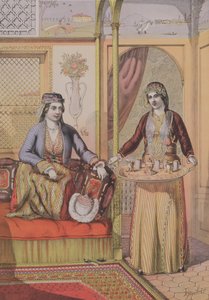 Armeense Dames Thuis, gegraveerd door Charles Parsons, 1862