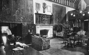 De Grote Zaal, Bisham Abbey, Berkshire, 1924-1926 door HN King