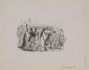 Illustratie voor "De wilde zwanen" in H.C. Andersen, "Sprookjes en verhalen", Deel 1