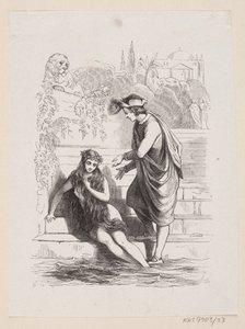 Illustratie voor "De kleine zeemeermin" in H.C. Andersen, "Sprookjes en verhalen", Deel 1 door H.P. Hansen