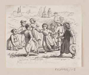 Illustratie voor "Vanuit een raam in Vartou" in H.C. Andersen, "Sprookjes en Verhalen", Deel 2 door H.P. Hansen