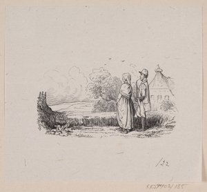 Illustratie voor "De Vlas" in H.C. Andersen, "Sprookjes en Verhalen", Deel 2