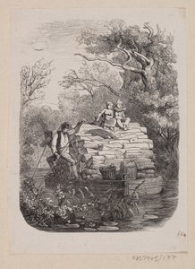 Illustratie voor "Ib en kleine Christine" in H.C. Andersen, "Sprookjes en Verhalen", Deel 2 door H.P. Hansen