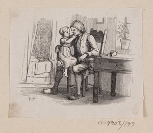 Illustratie voor "Ib en kleine Christine" in H.C. Andersen, "Sprookjes en Verhalen", Deel 2