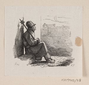 Illustratie voor "Lykkens Kalosker" in H.C. Andersen, "Sprookjes en Verhalen", Deel 1 door H.P. Hansen