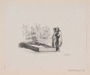 Illustratie bij "Nabofamilierne" in H.C. Andersen, "Sprookjes en Verhalen", Deel 2