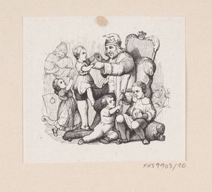 Illustratie voor "Reisekammeraten" in H.C. Andersen, "Sprookjes en Verhalen", Deel 1 door H.P. Hansen