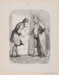 Illustratie voor "De Reisgenoot" in H.C. Andersen, "Sprookjes en Verhalen", Deel 1 door H.P. Hansen