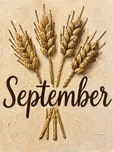 De tarweoogst in september