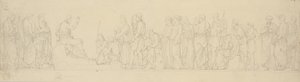 De Bergrede. Friescompositie met studie voor afwijkend reliëf in de Slotkerk door H.W. Bissen