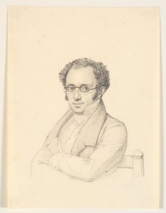 Portret van notaris publicus, professor, staatsraad Nicolai Christian Levin Abrahams