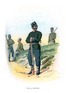 De 3e Goorkhas, ca. 1890 door H. Bunnett