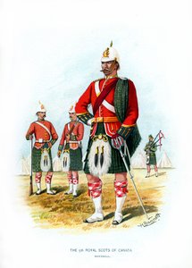 De 5e Royal Scots van Canada, Montreal, ca. 1890 door H. Bunnett